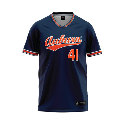 Auburn - NCAA Softball : Abby Herndon - Navy Baseball Jersey-0