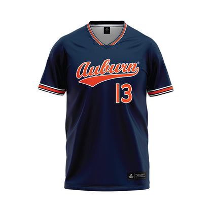 Auburn - NCAA Softball : Ella Harrison - Navy Baseball Jersey-0