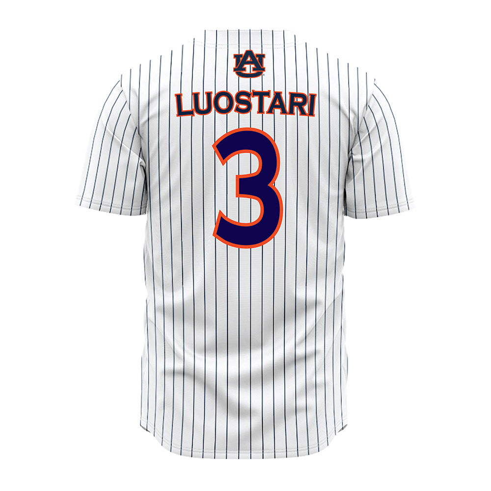 Auburn - NCAA Softball : Melania Luostari - Pinstripe Jersey-1