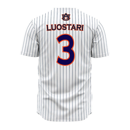Auburn - NCAA Softball : Melania Luostari - Pinstripe Jersey-1
