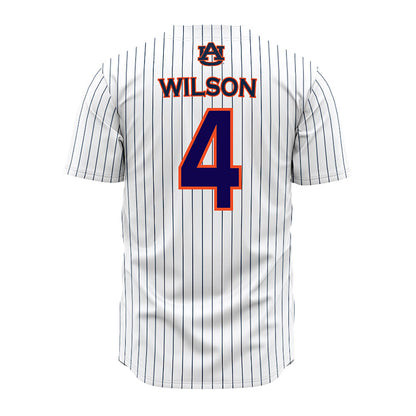 Auburn - NCAA Softball : Daigle Wilson - Pinstripe Jersey-1