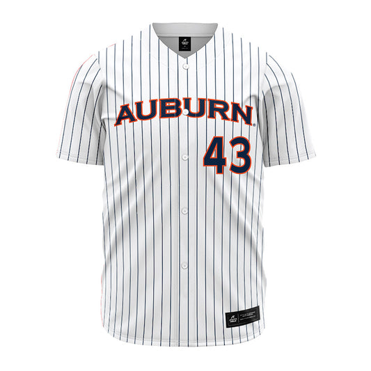 Auburn - NCAA Softball : Delaney Aumua - Pinstripe Jersey-0