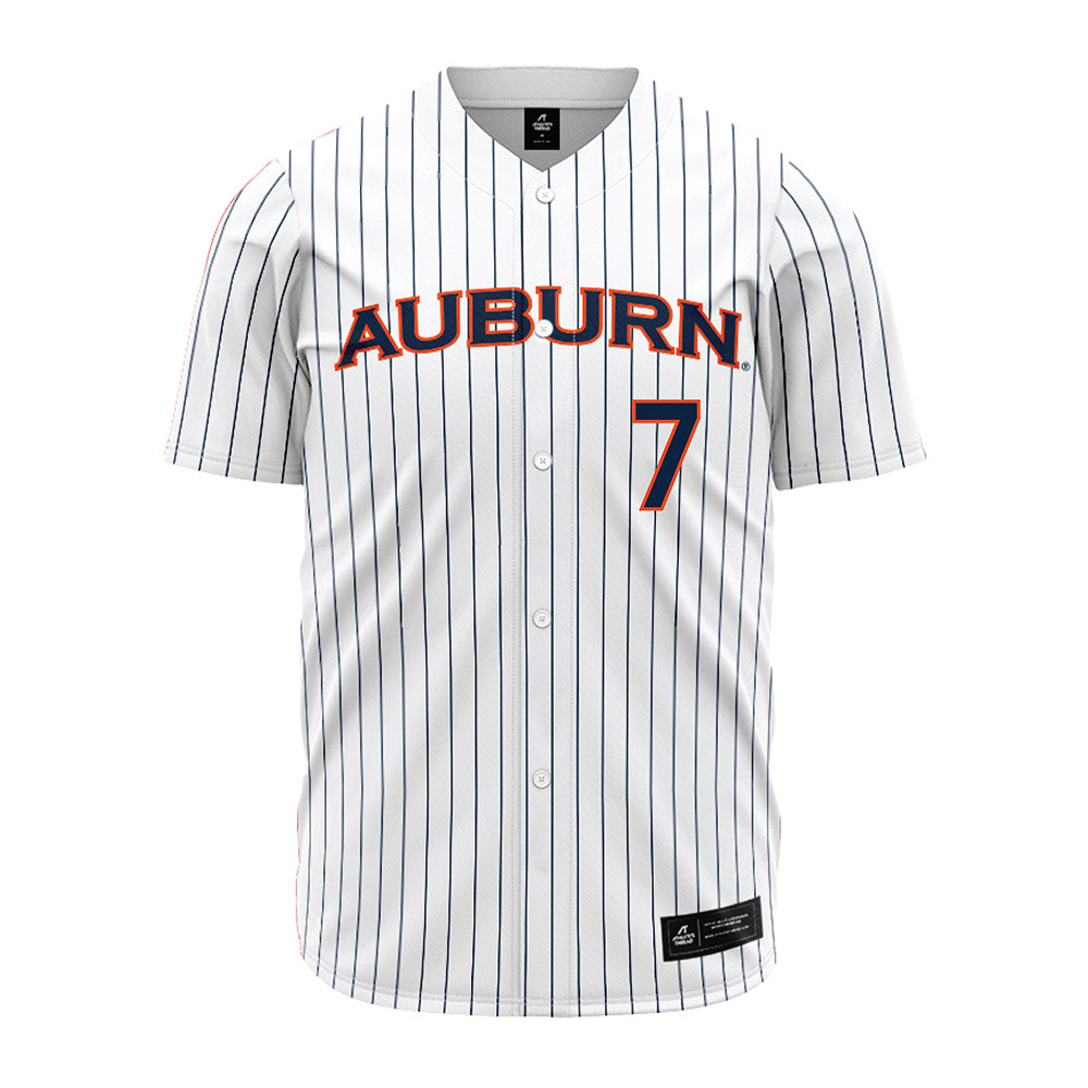 Auburn - NCAA Softball : Kylie Shaw - Pinstripe Jersey-0