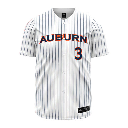 Auburn - NCAA Softball : Melania Luostari - Pinstripe Jersey-0