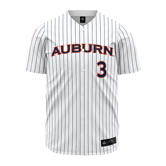 Auburn - NCAA Softball : Melania Luostari - Pinstripe Jersey-0