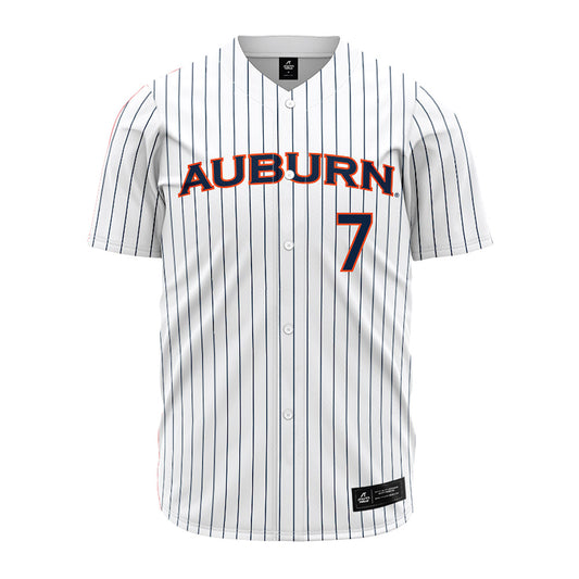 Auburn - NCAA Softball : Kylie Shaw - Pinstripe Jersey-0