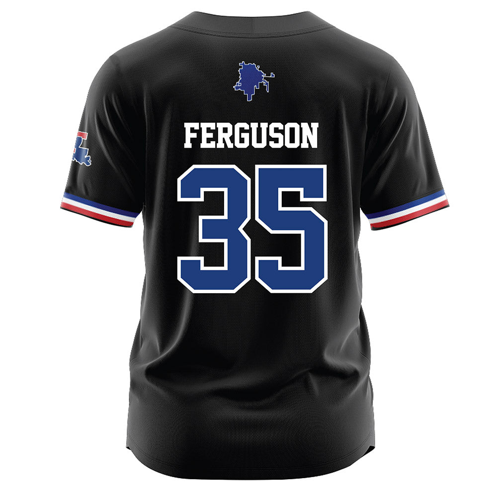 LA Tech - NCAA Baseball : Drew Ferguson - Black Jersey-1