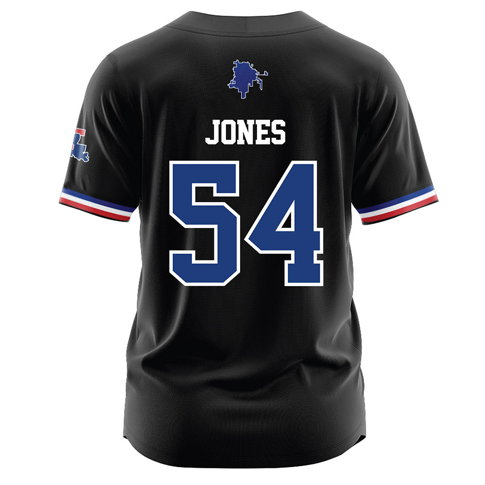 LA Tech - NCAA Baseball : Jackson Jones - Black Jersey-1
