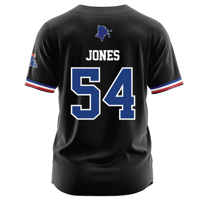 LA Tech - NCAA Baseball : Jackson Jones - Black Jersey-1