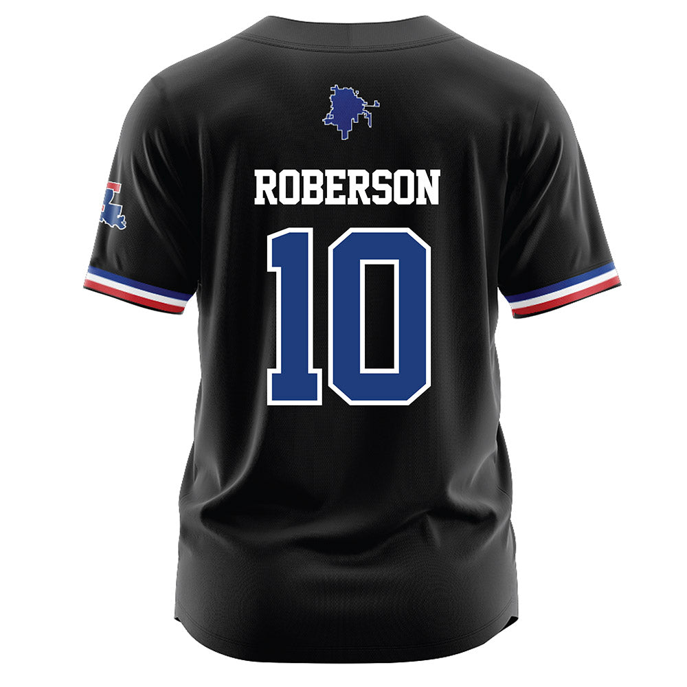 LA Tech - NCAA Baseball : Brooks Roberson - Black Jersey-1