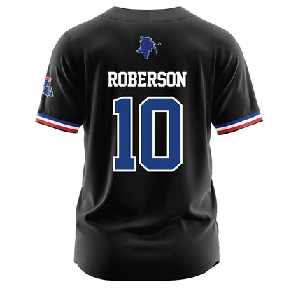 LA Tech - NCAA Baseball : Brooks Roberson - Black Jersey-1