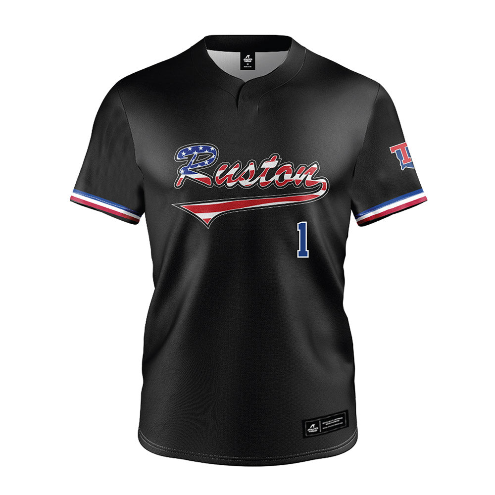 LA Tech - NCAA Baseball : Wesley Scott - Black Jersey-0