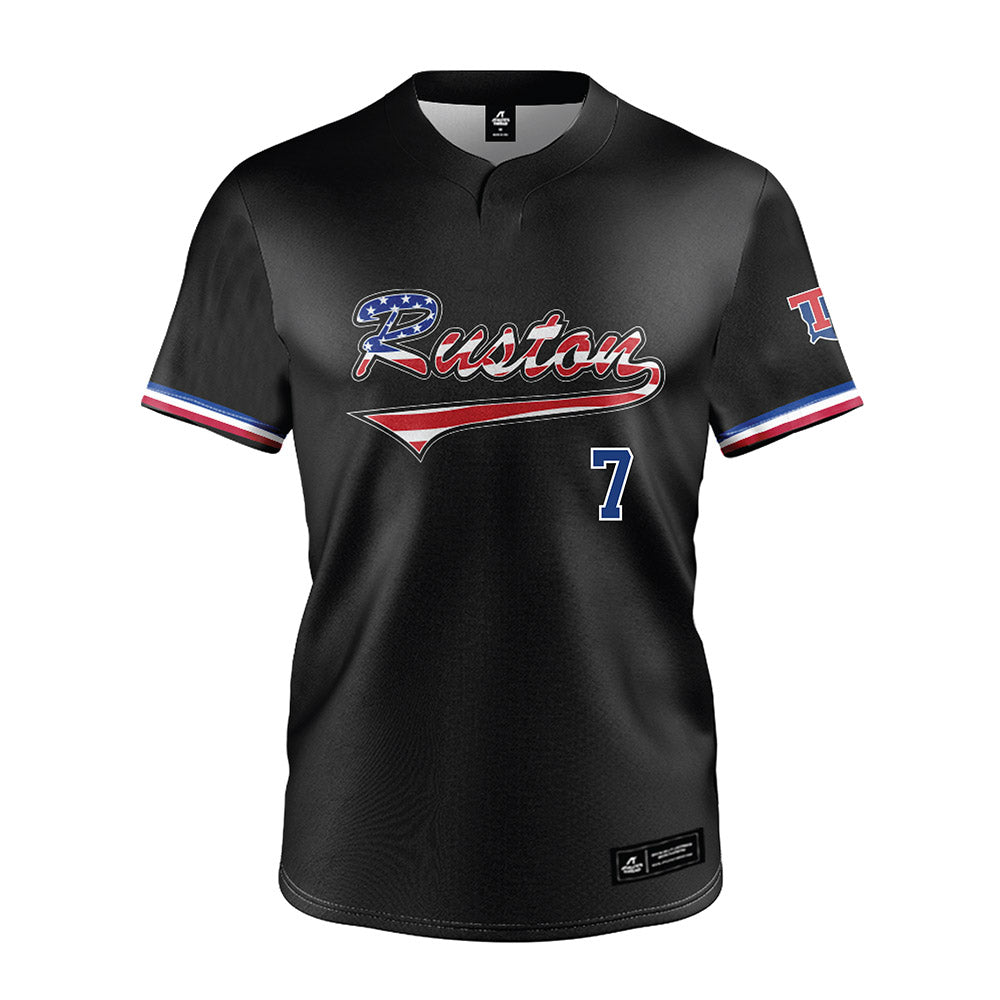 LA Tech - NCAA Baseball : Hudson Rowan - Black Jersey-0