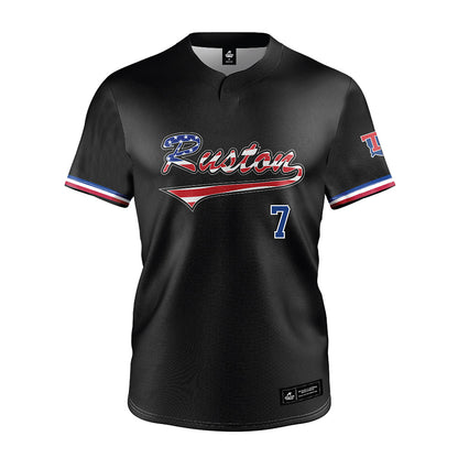 LA Tech - NCAA Baseball : Hudson Rowan - Black Jersey-0