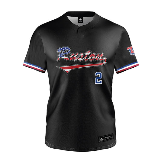 LA Tech - NCAA Baseball : Nathan Houston - Black Jersey-0