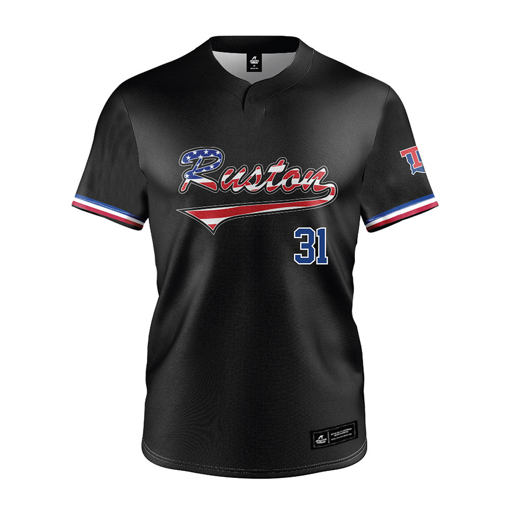 LA Tech - NCAA Baseball : Joey Wittig - Black Jersey-0