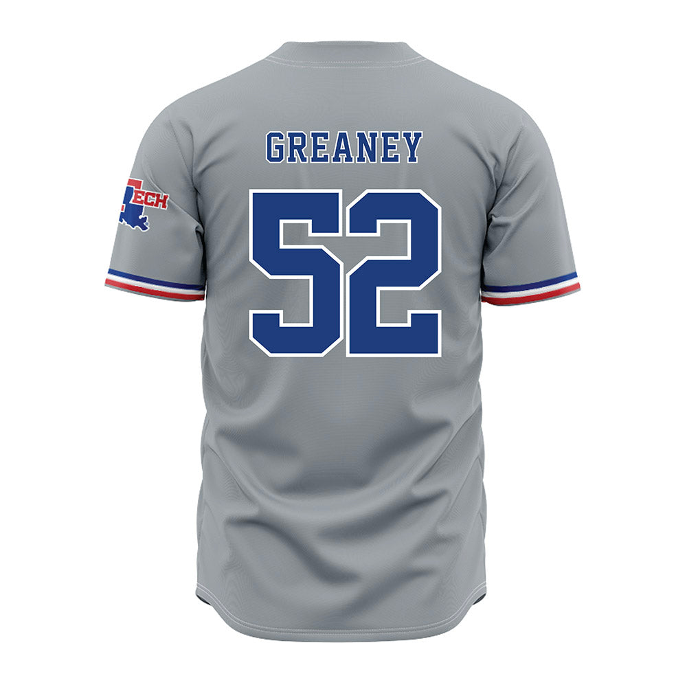 LA Tech - NCAA Baseball : Nick Greaney - Grey Jersey-1