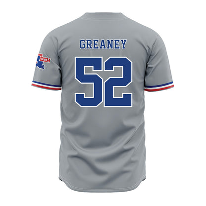 LA Tech - NCAA Baseball : Nick Greaney - Grey Jersey-1