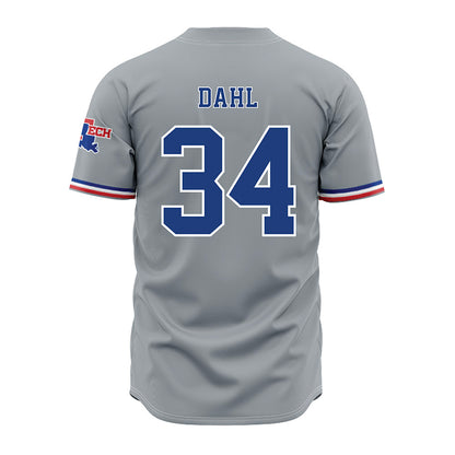 LA Tech - NCAA Baseball : Declan Dahl - Grey Jersey-1