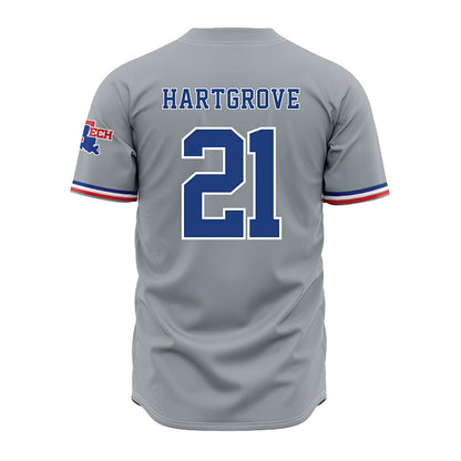 LA Tech - NCAA Baseball : Hudson Hartgrove - Grey Jersey-1