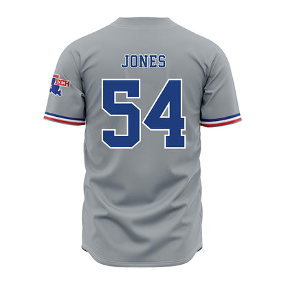 LA Tech - NCAA Baseball : Jackson Jones - Grey Jersey-1