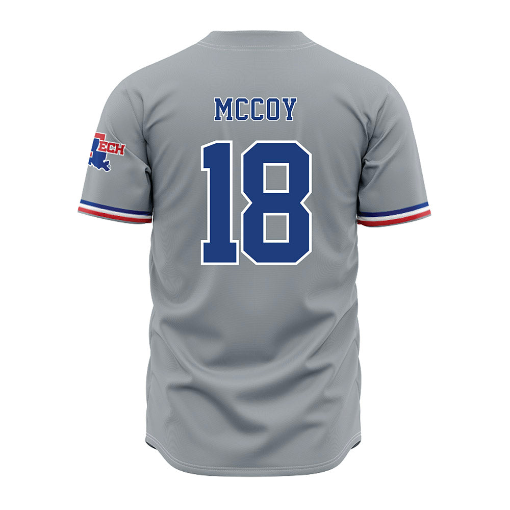 LA Tech - NCAA Baseball : Casey McCoy - Grey Jersey-1