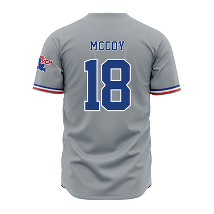 LA Tech - NCAA Baseball : Casey McCoy - Grey Jersey-1