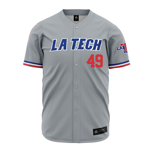 LA Tech - NCAA Baseball : Ethan Judice - Grey Jersey-0