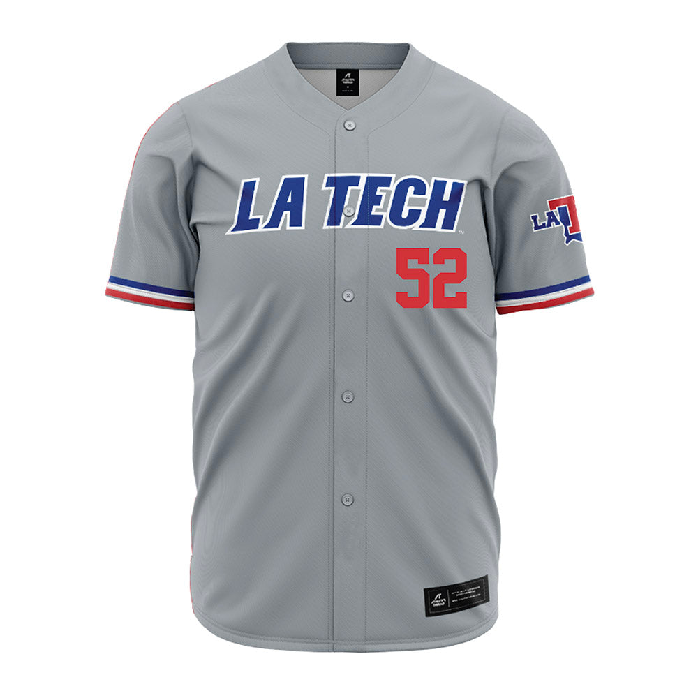 LA Tech - NCAA Baseball : Nick Greaney - Grey Jersey-0