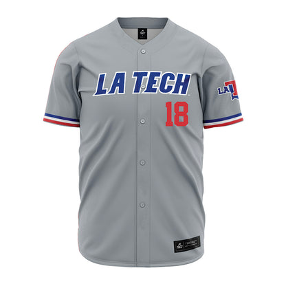 LA Tech - NCAA Baseball : Casey McCoy - Grey Jersey-0
