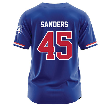 LA Tech - NCAA Baseball : Easton Sanders - Blue Jersey-1