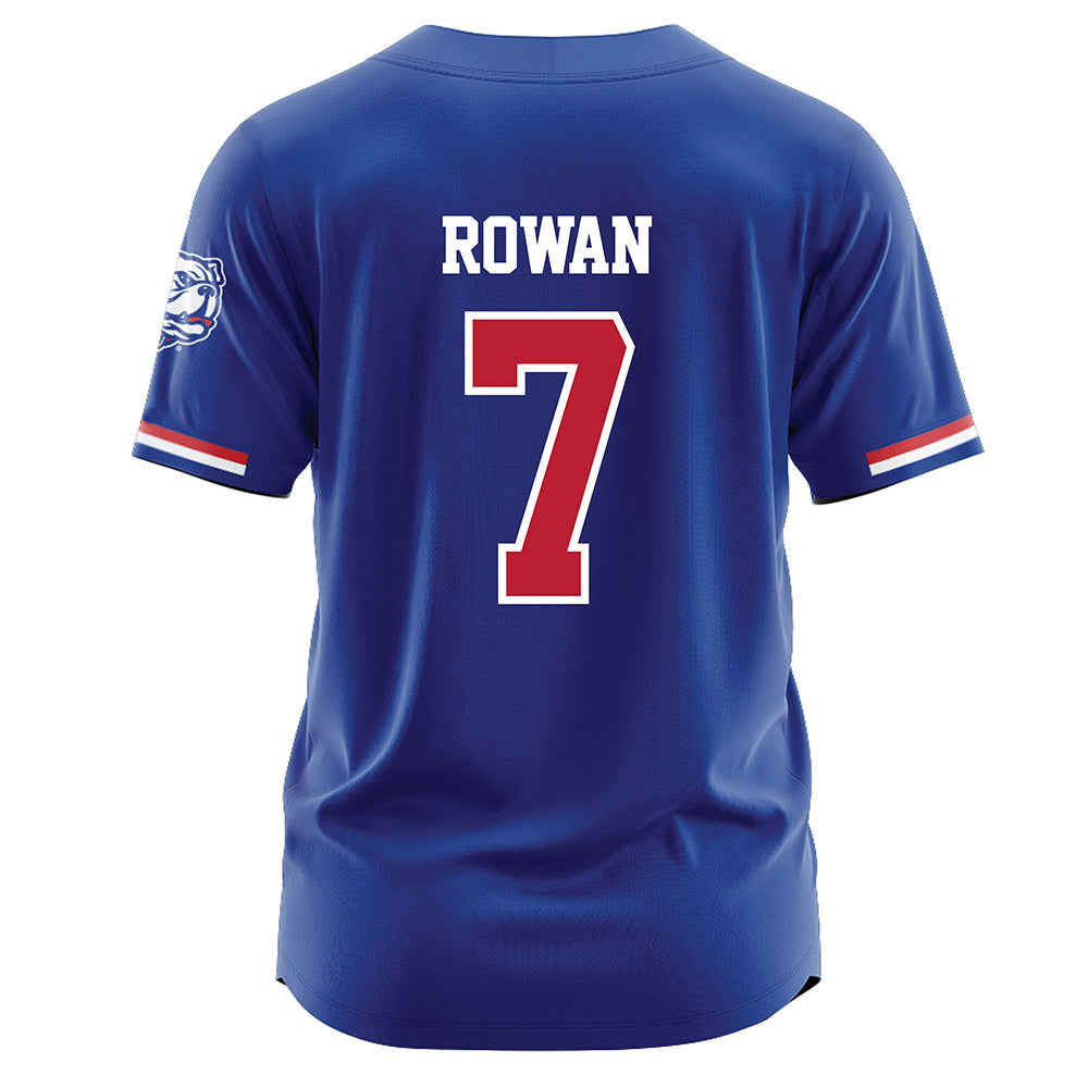 LA Tech - NCAA Baseball : Hudson Rowan - Blue Jersey-1