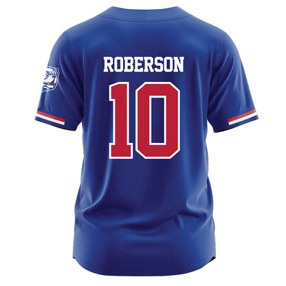 LA Tech - NCAA Baseball : Brooks Roberson - Blue Jersey-1