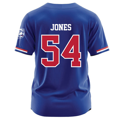 LA Tech - NCAA Baseball : Jackson Jones - Blue Jersey-1