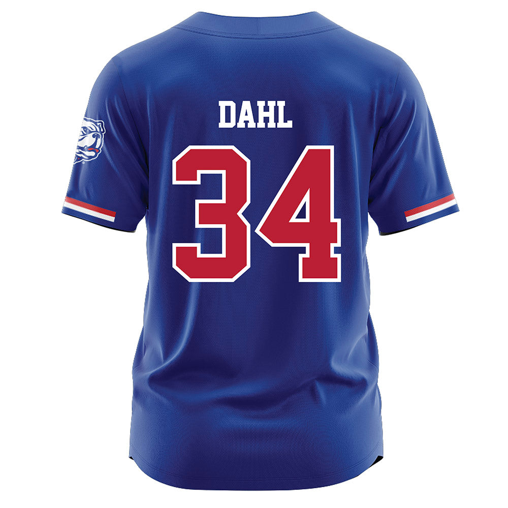 LA Tech - NCAA Baseball : Declan Dahl - Blue Jersey-1