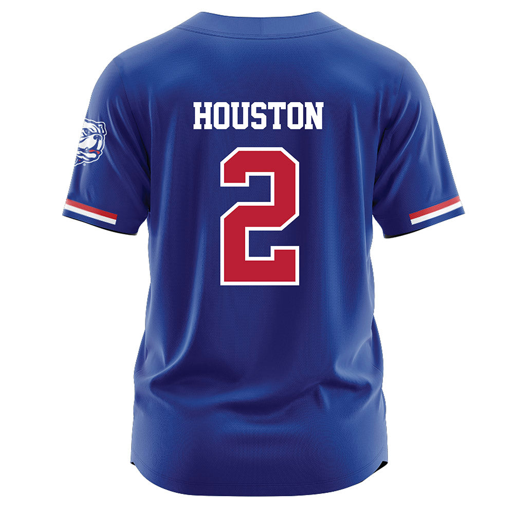 LA Tech - NCAA Baseball : Nathan Houston - Blue Jersey-1