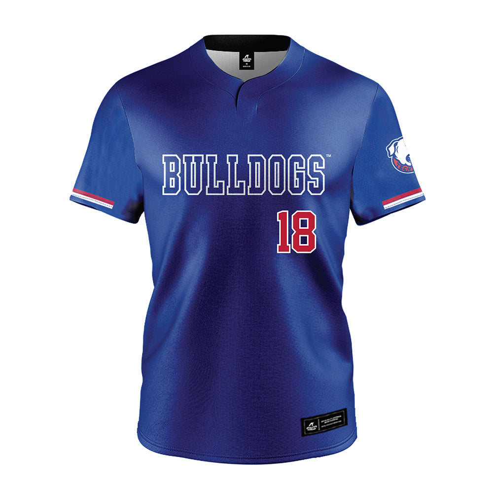 LA Tech - NCAA Baseball : Casey McCoy - Blue Jersey-0