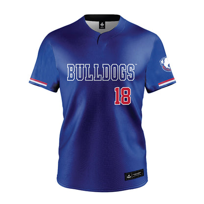 LA Tech - NCAA Baseball : Casey McCoy - Blue Jersey-0