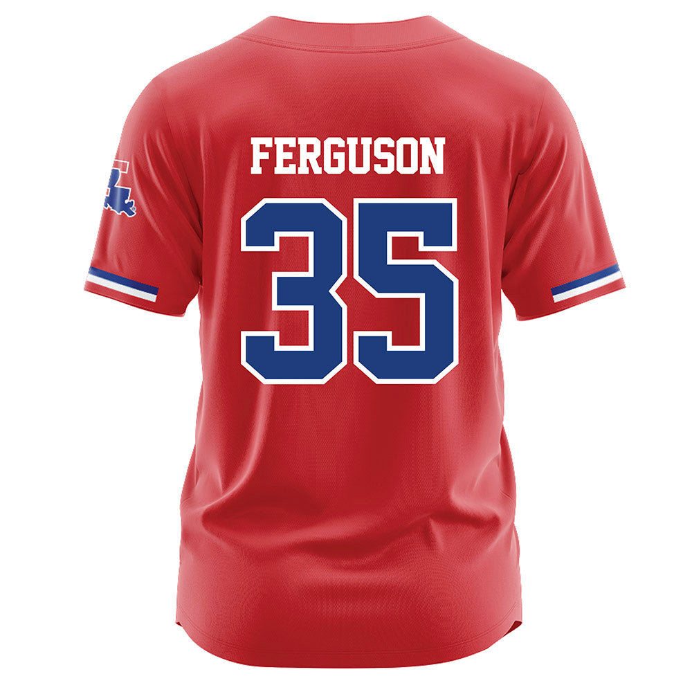 LA Tech - NCAA Baseball : Drew Ferguson - Red Jersey-1