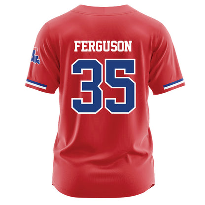 LA Tech - NCAA Baseball : Drew Ferguson - Red Jersey-1