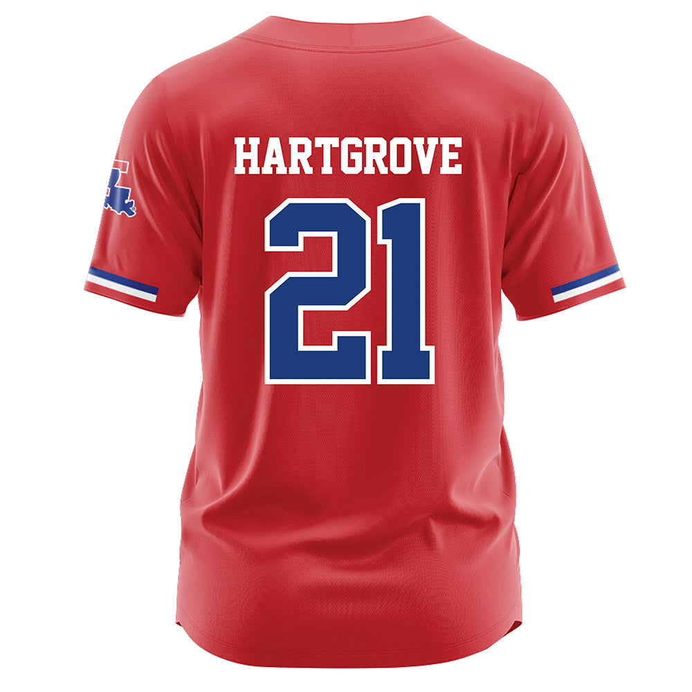 LA Tech - NCAA Baseball : Hudson Hartgrove - Red Jersey-1