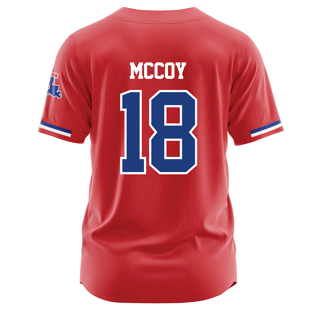 LA Tech - NCAA Baseball : Casey McCoy - Red Jersey-1