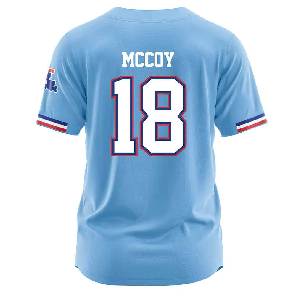 LA Tech - NCAA Baseball : Casey McCoy - Light Blue Jersey-1