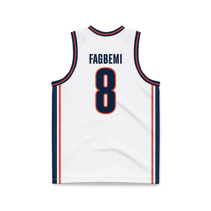 Illinois - NCAA Men's Basketball : Blake Fagbemi - White Basketball Jersey-1