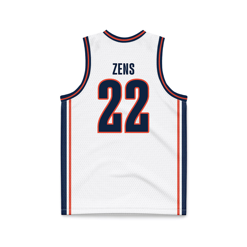 Illinois - NCAA Men's Basketball : Zavier Zens - White Basketball Jersey-1