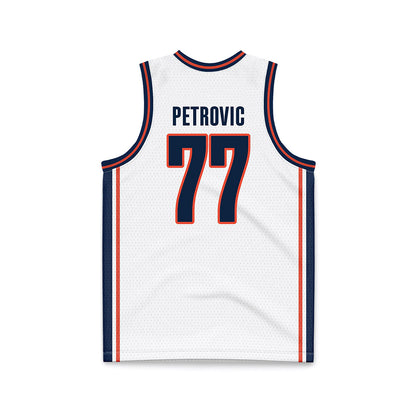 Illinois - NCAA Men's Basketball : Mihailo Petrovic - White Basketball Jersey-1