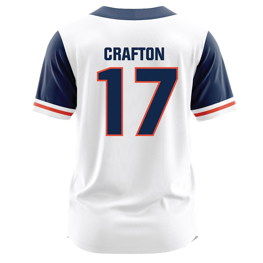 Illinois - NCAA Baseball : Cole Crafton - White Jersey-1