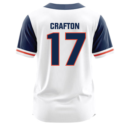 Illinois - NCAA Baseball : Cole Crafton - White Jersey-1