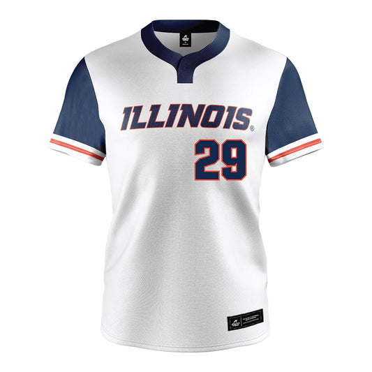 Illinois - NCAA Baseball : Nick Groves - White Jersey-0