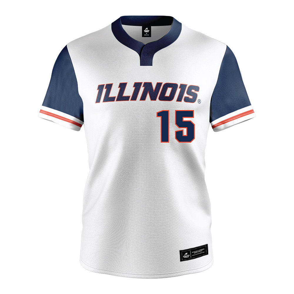 Illinois - NCAA Baseball : Aidan Flinn - White Jersey-0